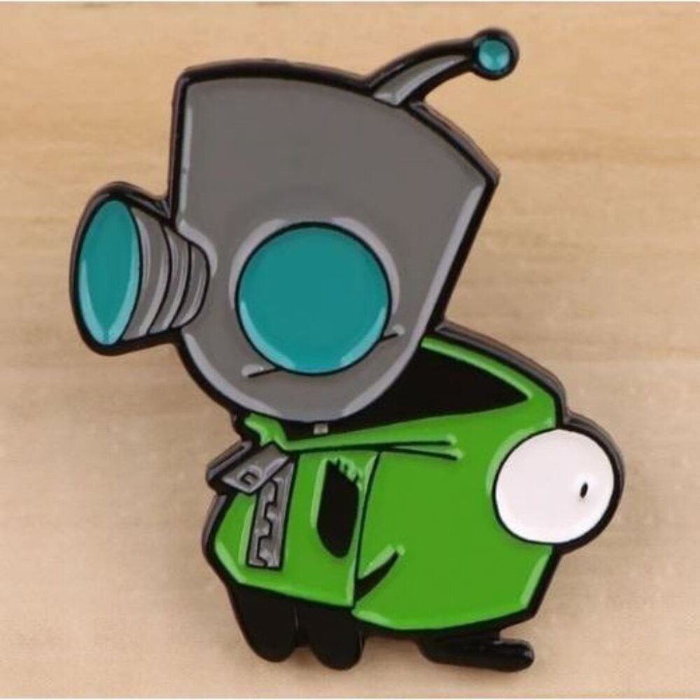 Nickelodeon's Invader Zim 'Gir Robot' Enamel Pin - Retro Cartoon Fan Collectible